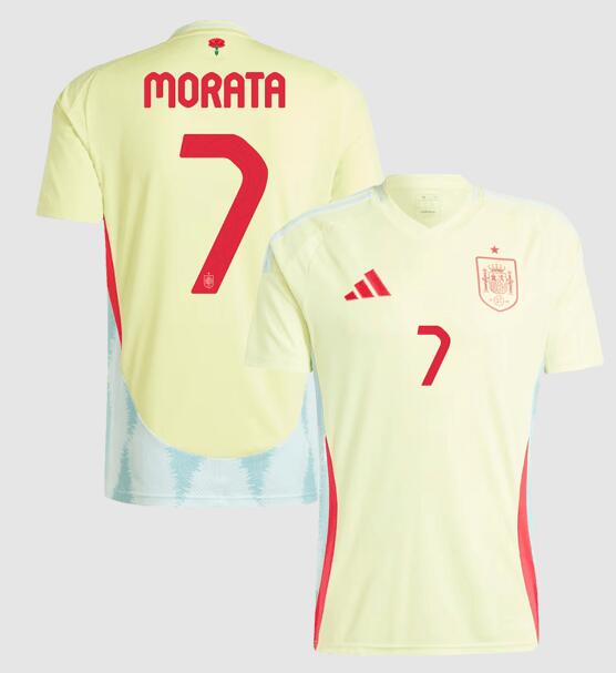 (image for) MORATA #7 Spain Away Jersey Euro 2024